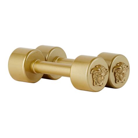 Versace gold tone Medusa 3KG weights set 